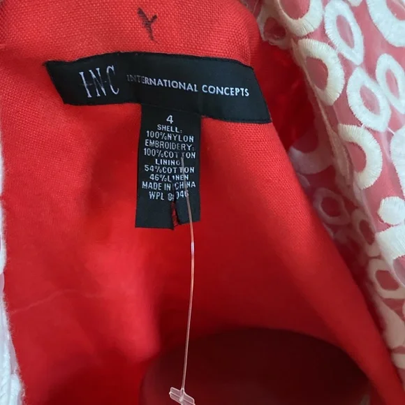 INC Gorgeous embroidered jacket size 4 - Picture 8 of 12